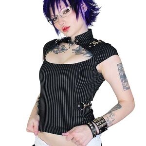 Lip Service Gangsta Pranksta Lock Top - NWT